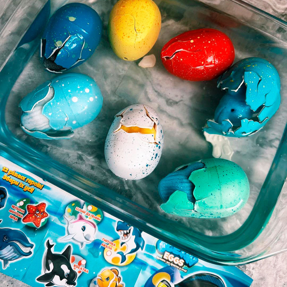 Іграшка, що зростає, в яйці «Ocean Eggs» - Повелителі океанів і морів Дніпро - фото 11