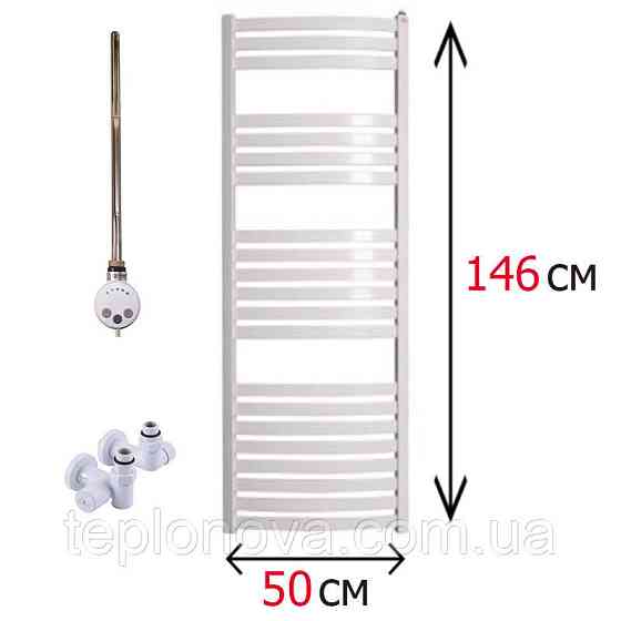Комбінована Рушникосушка Біла Плоска 1460х500 Terma Dorota Чернівці