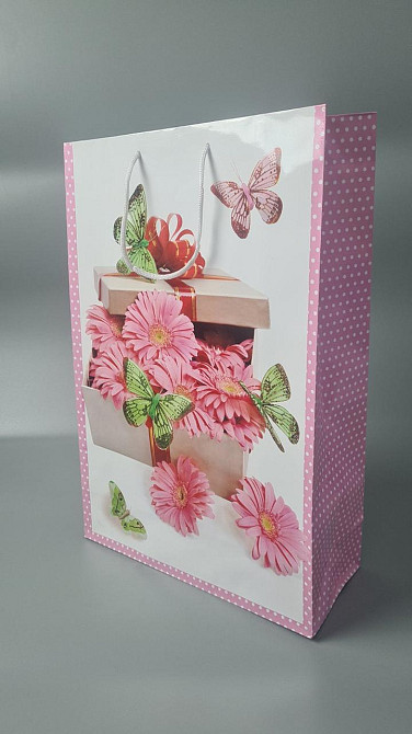 Пакет паперовий гігант вертикальний (30х42х12) (артGV-054) (12 шт) Харків - фото 1