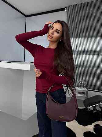 Жіноча романтична кофта з відкритою спиною з віскози Бордовий, 46/48 Одеса