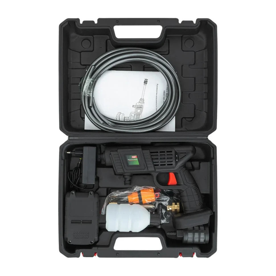 Мийка високого тиску акумуляторна 20В, 2.8л/мин, 15 бар Rockforce RF-PG001 Одеса - фото 7