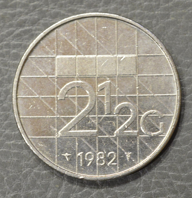 Нідерланди 2 1/2 гульдена 1982 рік Полтава - фото 1