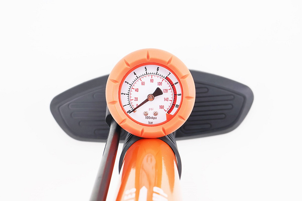 Насос ручний "підлоговий" з манометром 160 psi/11 bar, під штуцера Schrader&Presta, ZF-030 Київ - фото 2