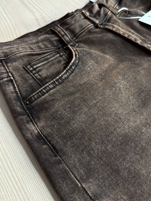 Джинсы женские Its Basic 3942-4 Palazzo jeans широкие палаццо коричневые, коричневый, 42, 42, 89 см, 120 см Киев - изображение 16