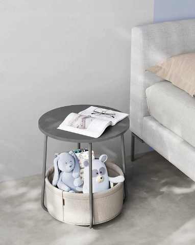 Журнальний столик Leobert Sharp з кошиком сірий Киев - изображение 2