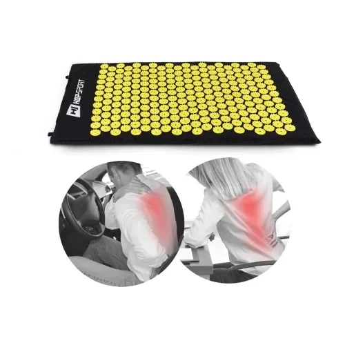 Мат для акупунктури Hop-Sport C072 чорний із жовтим Київ