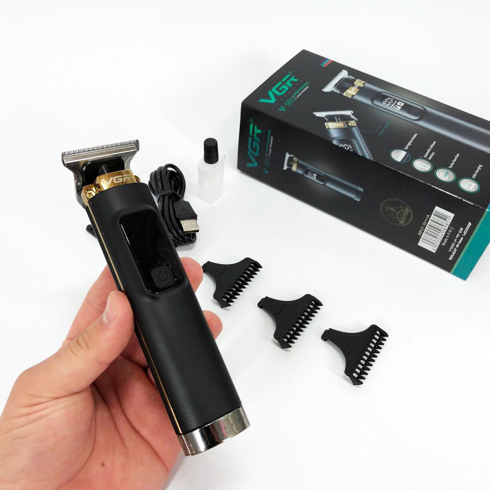 Електрична машинка для стрижки потужна VGR, Машинка для стрижки волосся з універсальним живленням OR-39 Львів - фото 11