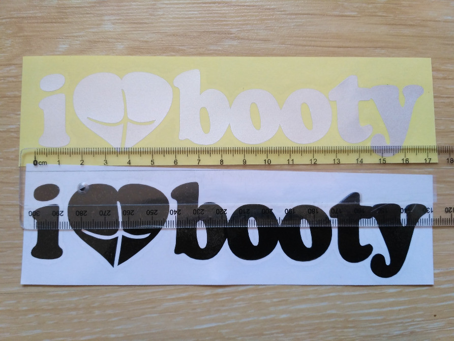 Наклейка на авто I Love Booty-Я люблю видобуток Київ - фото 5