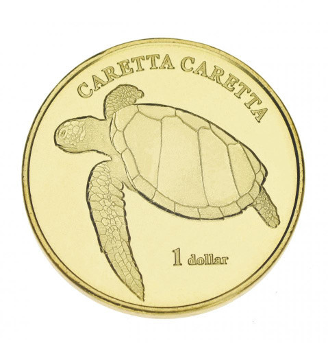 Муреа 1 доллар 2017 «Черепаха» UNC Полтава - фото 1