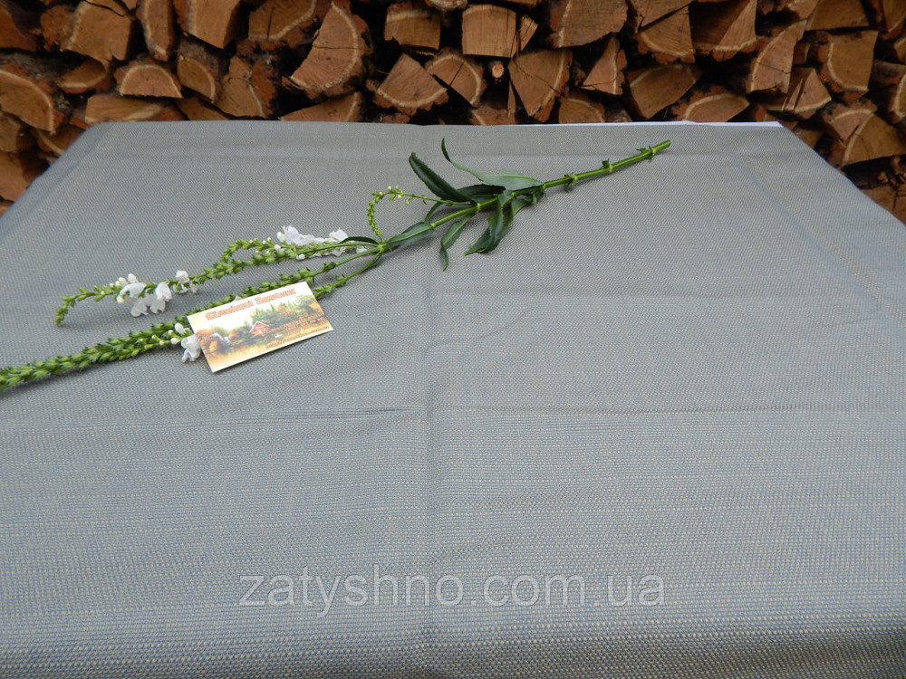 Скатерть на подарок с  кружевом, цвет зелено-синий Киев - изображение 3