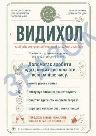 Этикетка на бутылку “Выдохол” + контрэтикетка | подарочная наклейка на вино, игристое, шампанское,т стресса, чатов и лишних мыслей Одесса