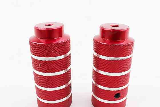 Пеги ВМХ Ø50х112мм під вісь10мм, алюмінієві, червоні к-кт Київ