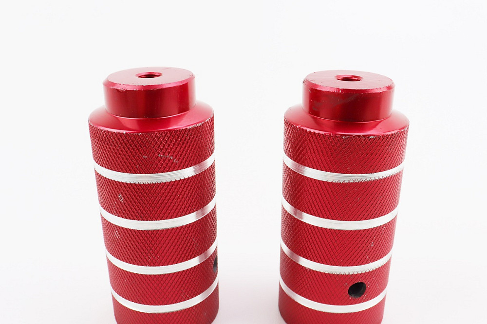 Пеги ВМХ Ø50х112мм під вісь10мм, алюмінієві, червоні к-кт Київ - фото 2