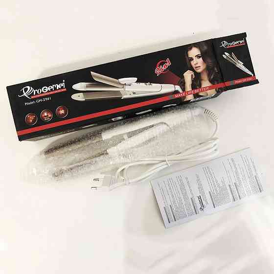 Широка праска для випрямлення волосся GEMEI GM-2961, Випрямляч для гладкості волосся BL-80 Івано-Франківськ