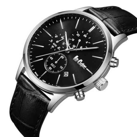 Годинник чоловічий наручний Lee Cooper Leather (Чорний) Вінниця