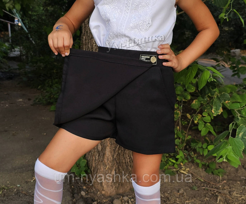 Юбка-шорты черная 128-152 Кривой Рог - изображение 2