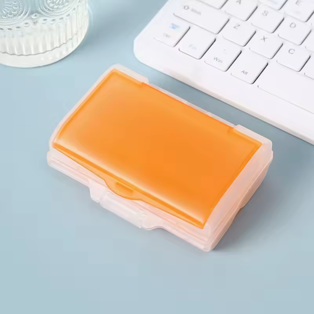 Контейнер для лекарств и таблеток, бокс для мелочей, пластиковый органайзер для хранения, 10×10×5см,orange Каменец-Подольский - изображение 1