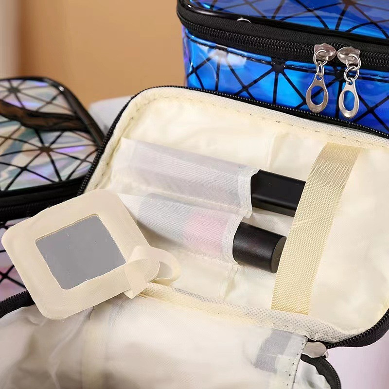 Косметичка женская 12 на 14 на 22 см черный Киев - изображение 4