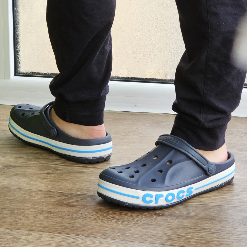 Крокси Темно-сірі капці CROCS Шльопанці Чоловічі Жіночі Сині (розміри: 39,40,41,42) Дніпро - фото 5