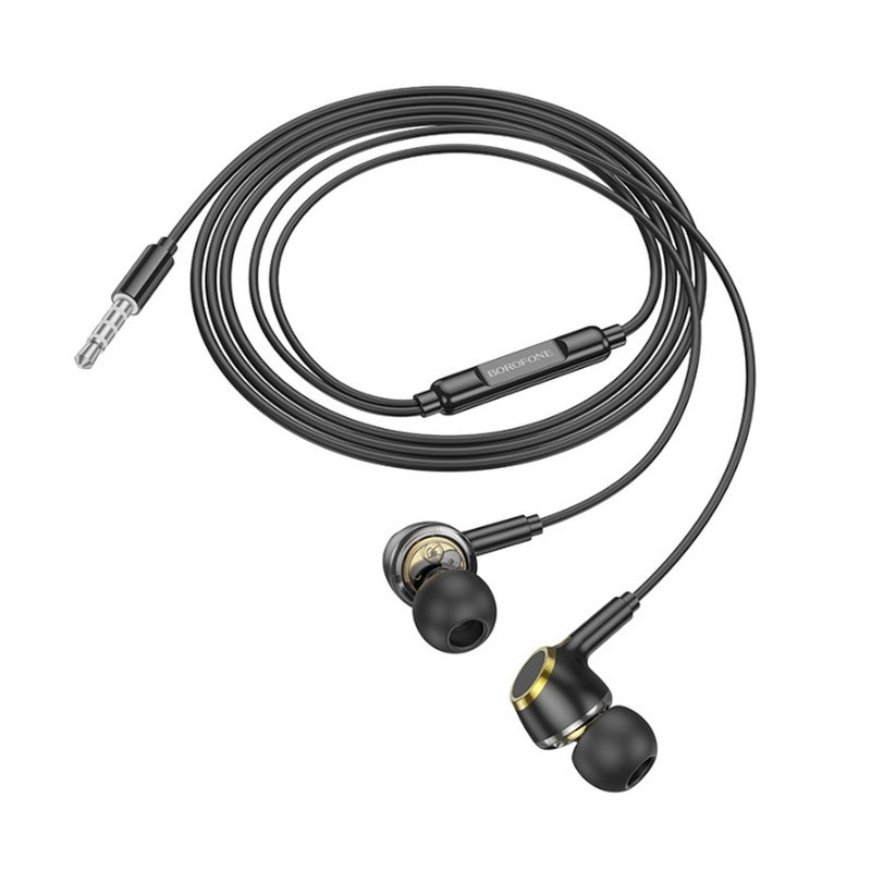 Проводные наушники BOROFONE BM90 (3.5mm) Black Одесса - изображение 4