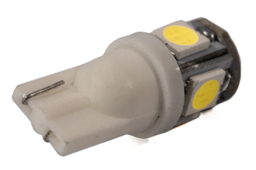 Светодиодная лампа AllLight T10 5 диодов W2,1x9,5d 24V WHITE Харьков - изображение 2