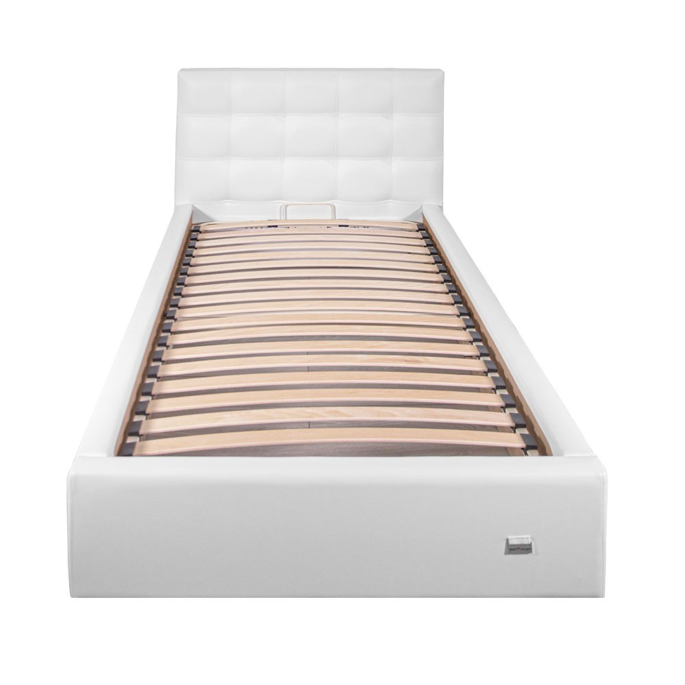 Ліжко ChesterDesign Fly VIP з додатковою металевою цільнозварною рамою 120x190 білий Київ - фото 2