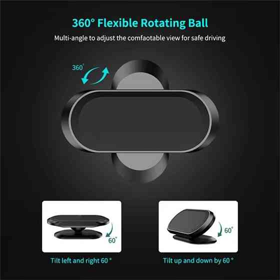 Автомобильный держатель, магнитный для телефона JK023, черный Каменец-Подольский