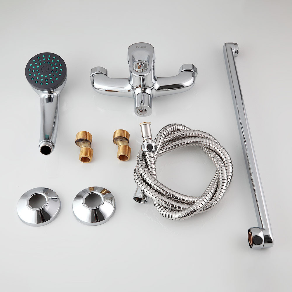 Змішувач для ванни FRAP F2213 з душовим гарнітуром, довгий вилив Київ - фото 3