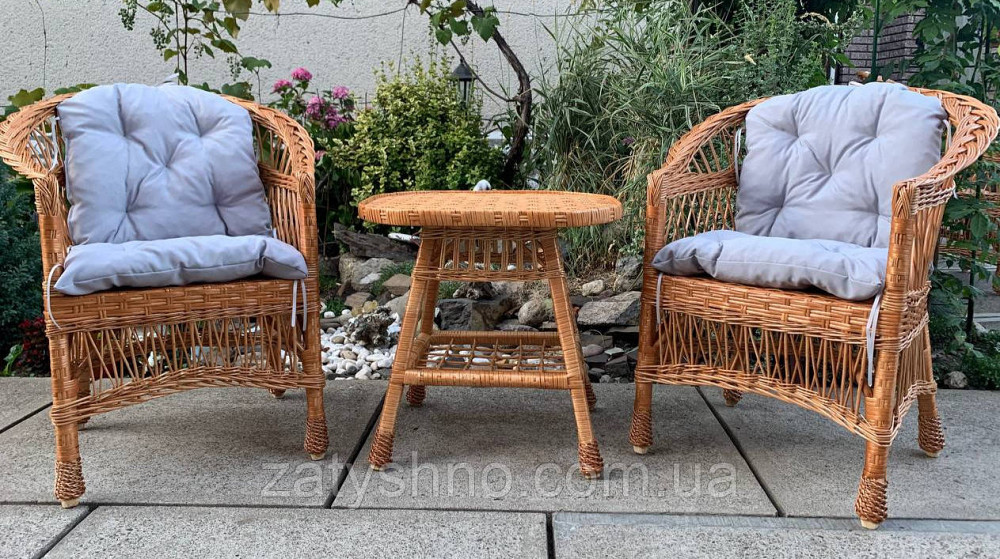 Комплект меблів з кріслами, столиком та накидками Київ - фото 1