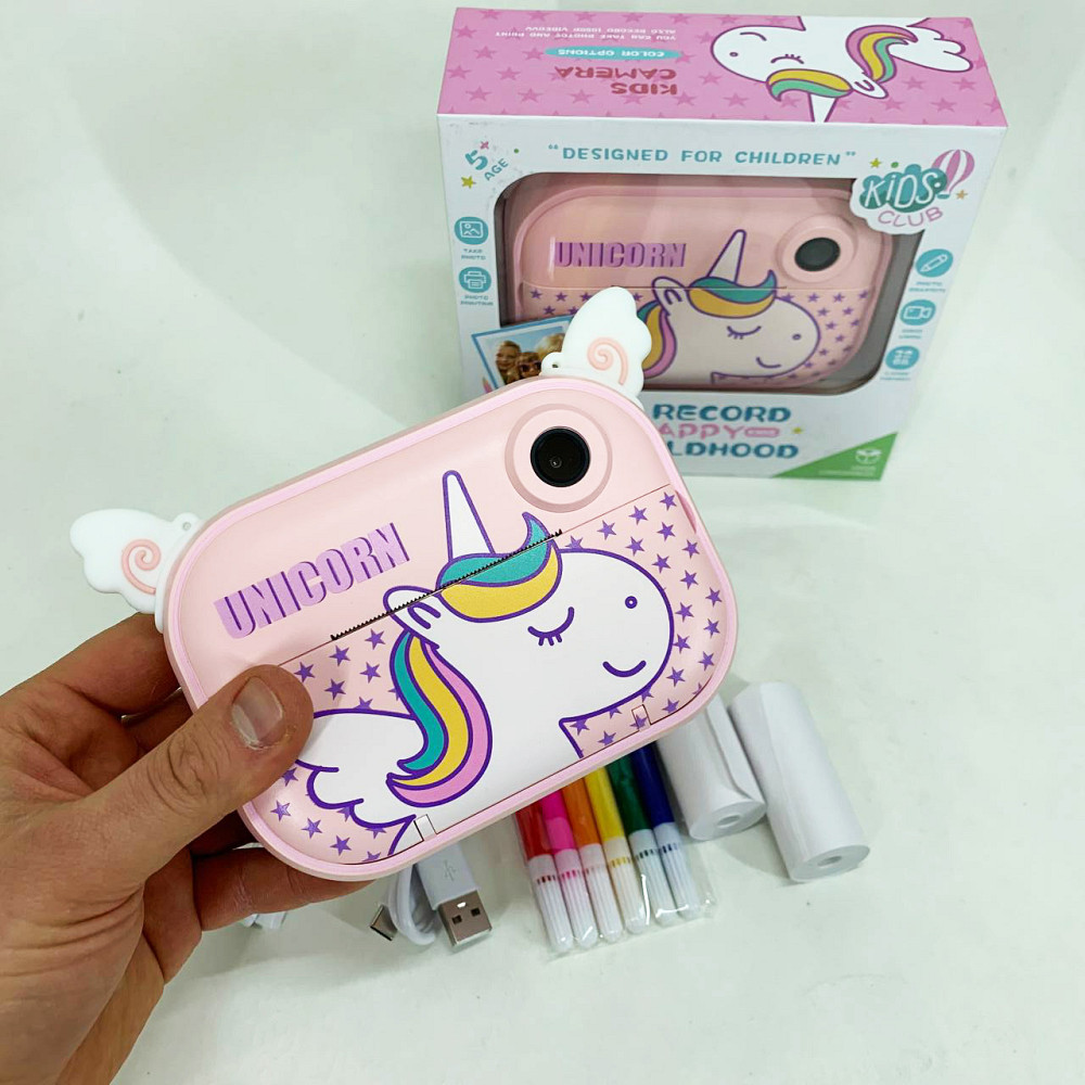 Портативний принтер для фото з телефону, Подарунок дитині фотоапарат з миттєвим друком IX-47 Львів - фото 8