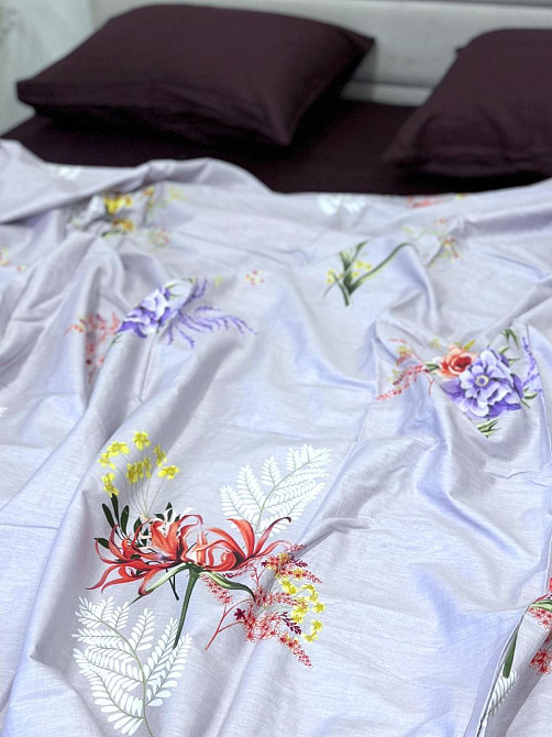 Ecotton Комплект постільної білизни Ecotton двоспальний Сімейний 150х215 см сірий (20096АВ) Коломия - фото 2