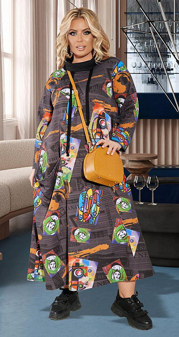 Стильне плаття великого розміру МАКСІ Київ - фото 2