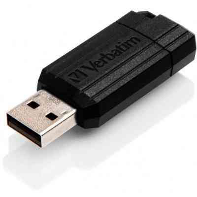 USB флеш накопичувач Verbatim 64GB Store &apos;n&apos; Go PinStripe Black USB 2.0 (49065) Вінниця