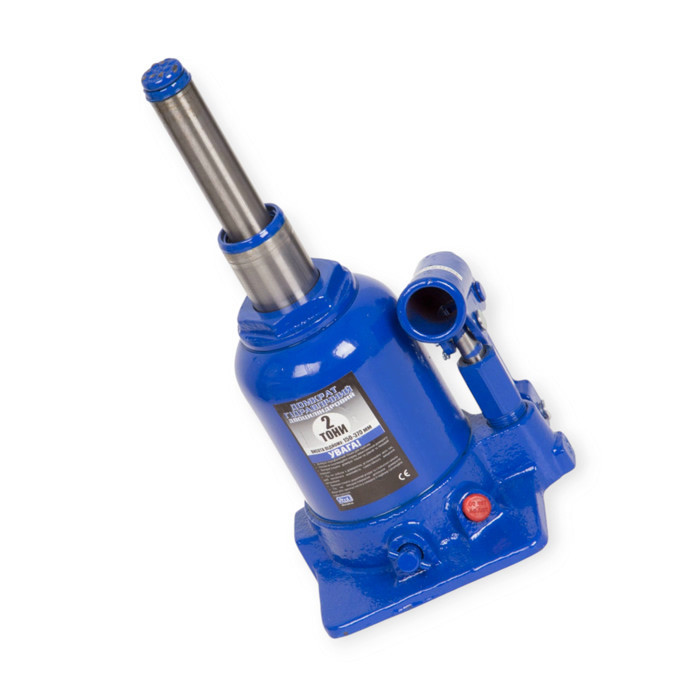 Домкрат гідравлічний 2 т, 130-370 мм (коробка) двоштоковий Мукачево - фото 1