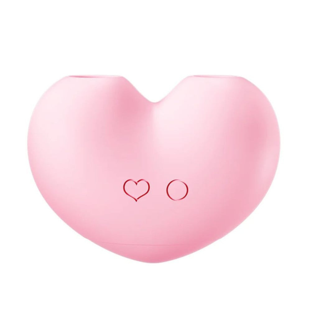 Кліторальний вакуумний стимулятор з язичком BeYourLover Heart у формі серця, рожевий Sex Aura Київ - фото 2