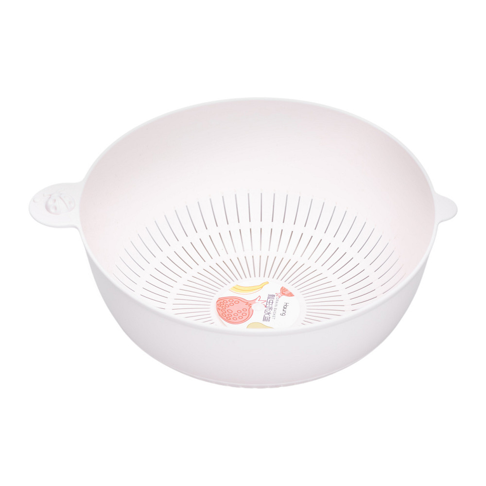 Миска-друшляк 2 в 1 для миття овочів, фруктів та зелені 29.5×21×11 (см) друшляк пластиковий 4 (л) HP-45-7GR Коломыя - изображение 2