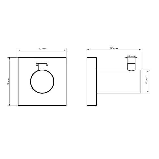 Гачок одинарний SONIA LINE 179671 Тернопіль