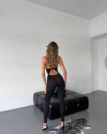 Жіночий облягаючий комбінезон на бретелях турецький мікродайвінг Одеса