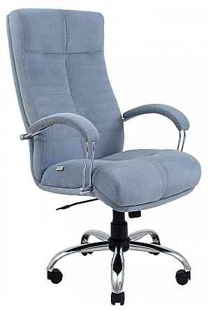 Офісне Крісло Керівника Richman Orion Missoni Хром М1 Tilt Блакитний Київ