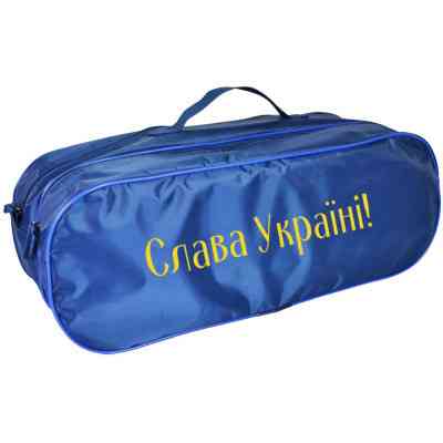 Сумка-органайзер Poputchik "СЛАВА УКРАЇНІ" синя (03-136-2Д) Вінниця