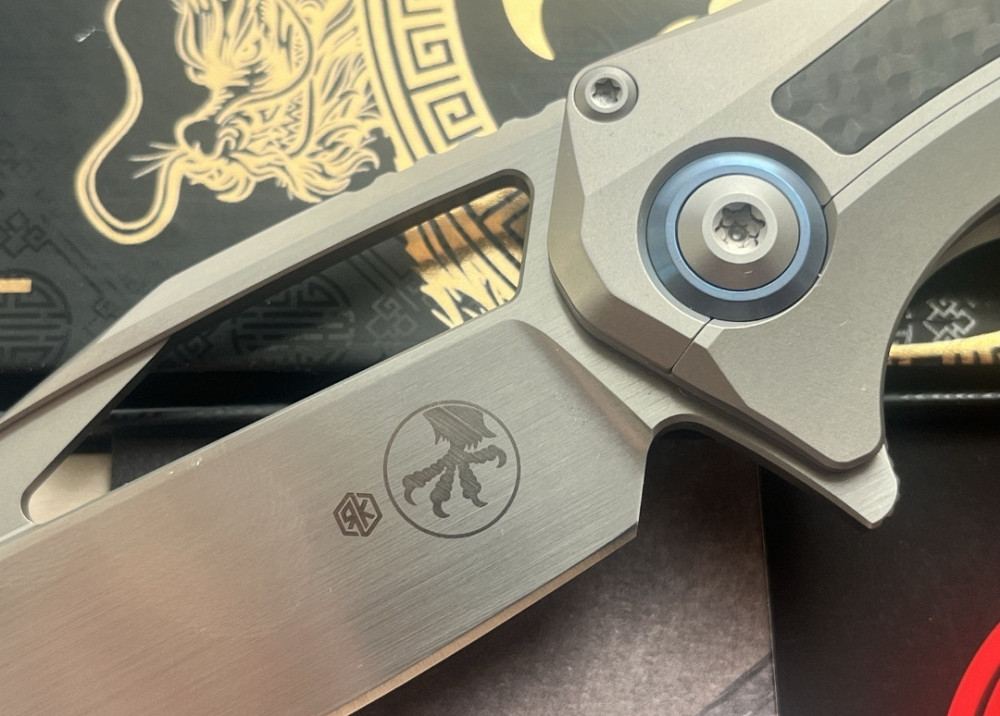 Ніж складний Microtech Matrix Carbon Fiber Titanium Hand Rubbed Satin M390 Харків - фото 3