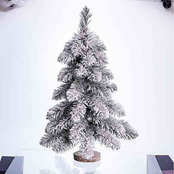 Lugi Штучна міні ялинка "Снігова королева" засніжена на пластиковій підставці 55 см SOK-M-05-2 Коломыя