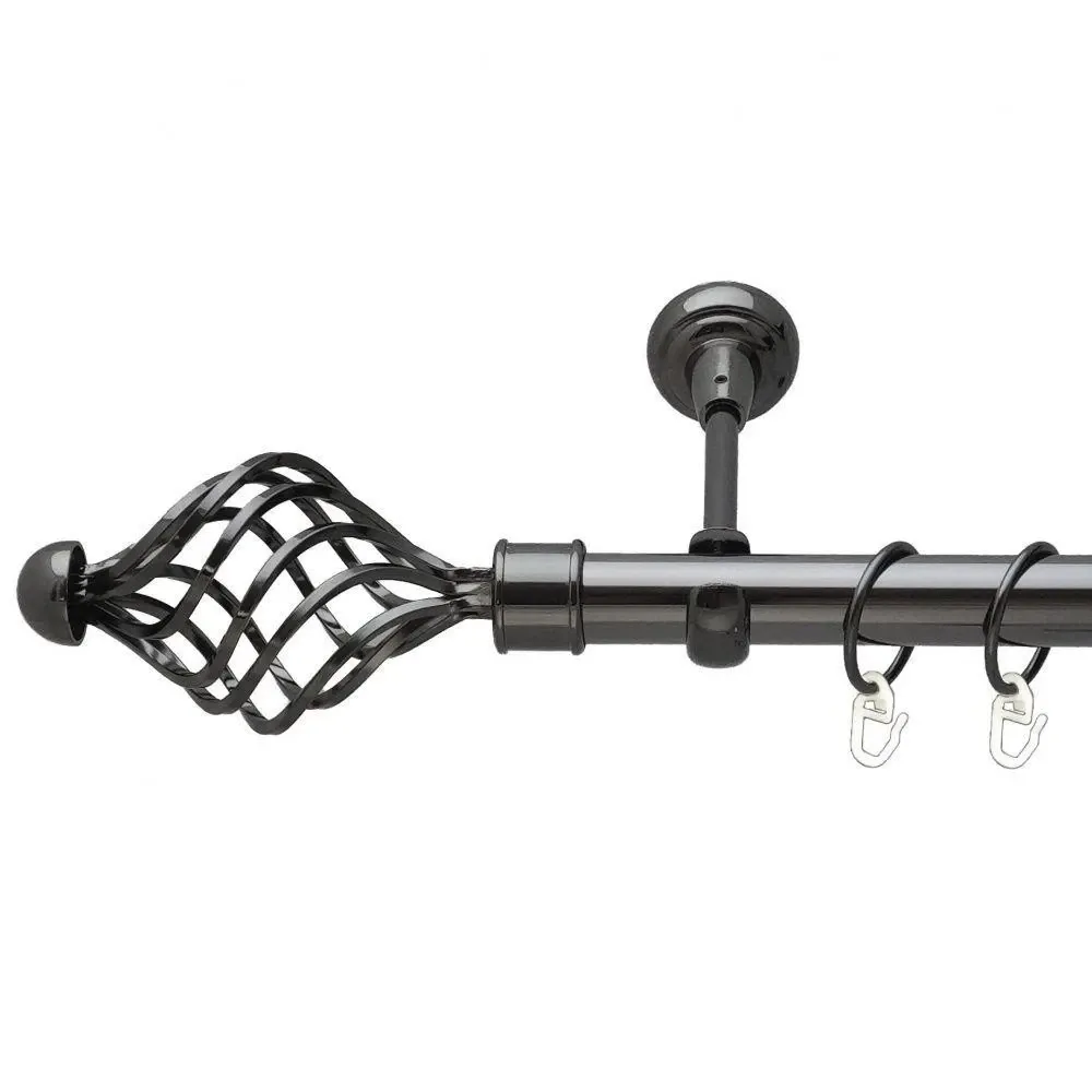 Карниз Orvit Арезо металевий однорядний відкритий Онікс 25 мм 200 см (6706535) Львів - фото 1