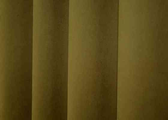 Шторна тканина мікровелюр Petek колір гірчичний 1503ш Київ