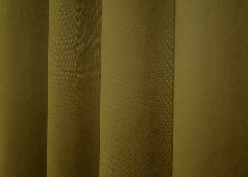 Шторна тканина мікровелюр Petek колір гірчичний 1503ш Київ - фото 2