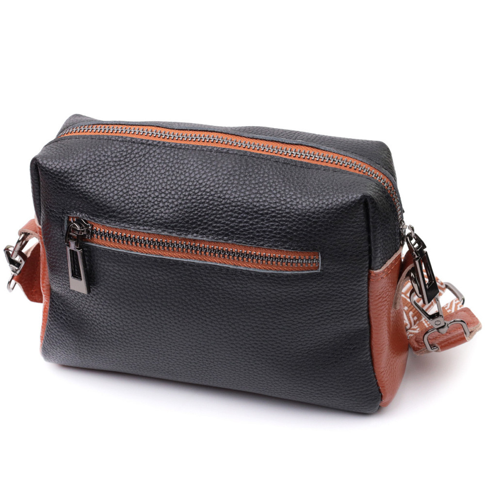 Сумка для женщин на каждый день из натуральной кожи Vintage 22588 Черный Киев - изображение 2