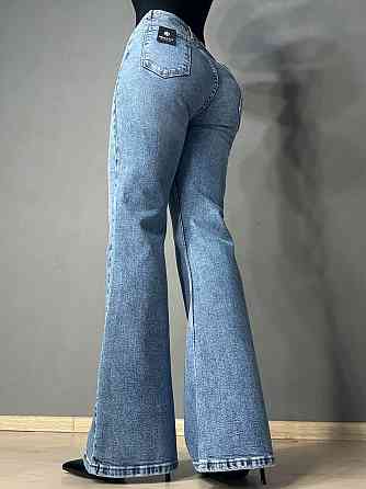 Джинси жіночі Mikaletta 13352 Flare кльош від коліна стрейчеві блакитні, блакитний, 31, 31, 85 см, 109 см Київ