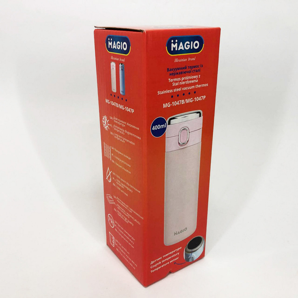 Термос для питної води туристичний MAGIO, Розумний термос з термометром і дисплеєм металевий IB-83 Львів - фото 10