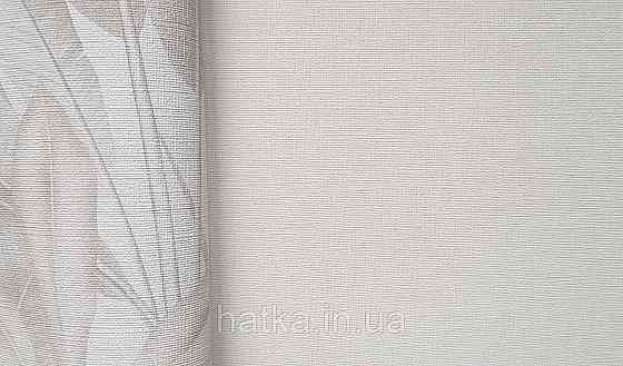 Шпалери вініл на флізеліні AS creation Della Natura 1.06Х10 однотонні під тканину льон тонка смужка білі молоко Київ