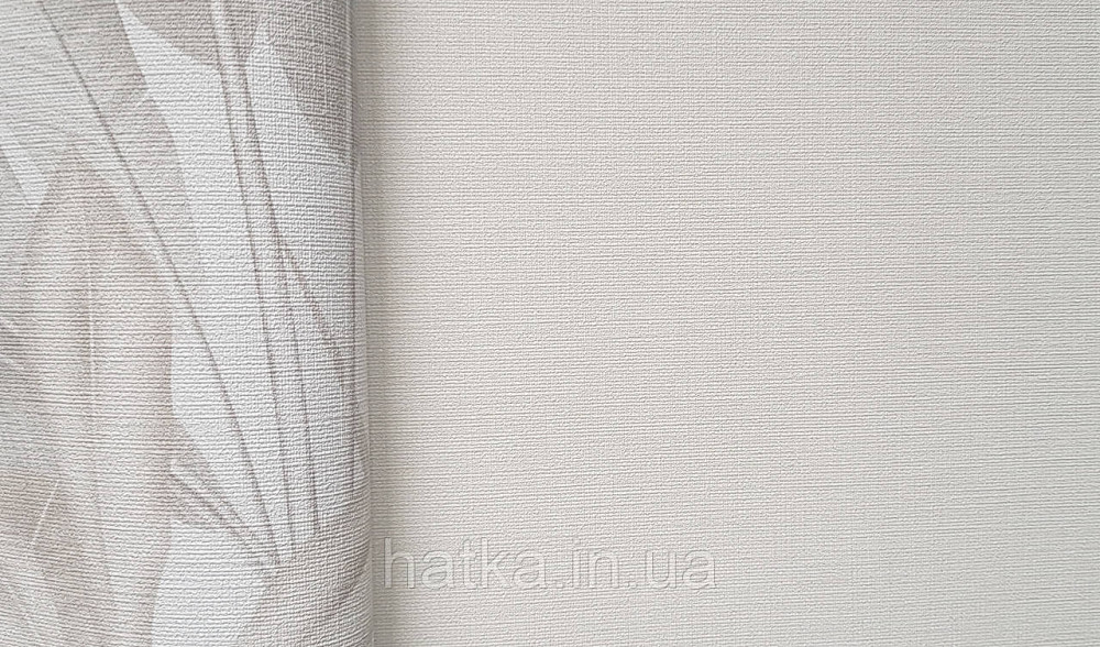 Обои винил на флизелине AS creation Della Natura 1.06Х10 однотонные под ткань лен тонкая полоска белые молоко Киев - изображение 3